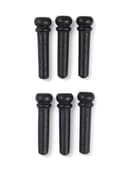 Набор фиксаторов струн Music life, 6 штук, черное дерево