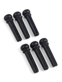 Набор фиксаторов струн Music life, 6 штук, черное дерево