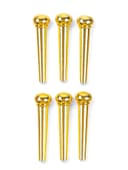 Набор фиксаторов струн Music life, 6 штук, медный