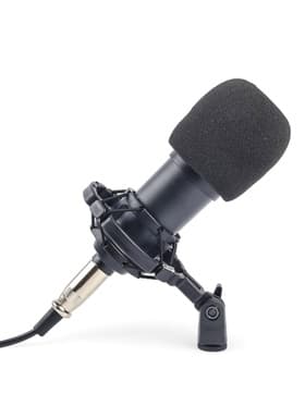 Микрофон конденсаторный Music Life черный: кабель, ветрозащита, стойка