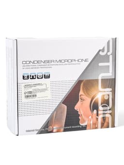 Микрофон конденсаторный Music Life черный: кабель, ветрозащита, стойка