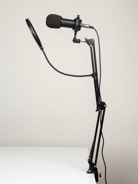 Микрофон конденсаторный Music Life черный: кабель, ветрозащита, стойка