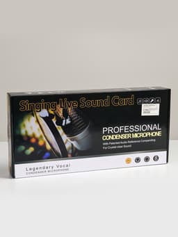 Микрофон конденсаторный Music Life черный: кабель, ветрозащита, стойка