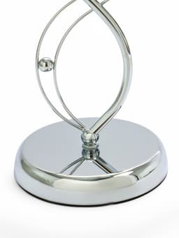 Подставка для бокалов, серебристая, на 6 бокалов