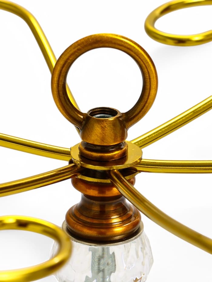 Подставка для бокалов, со стеклом и металлом, на 6 бокалов