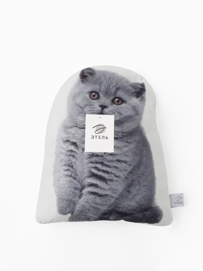 Подушка декоративная «Этель» Fluffy kitten, 40×33 см, велюр