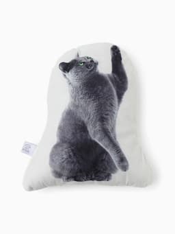 Подушка декоративная «Этель» Playful cat, 40×33 см, велюр