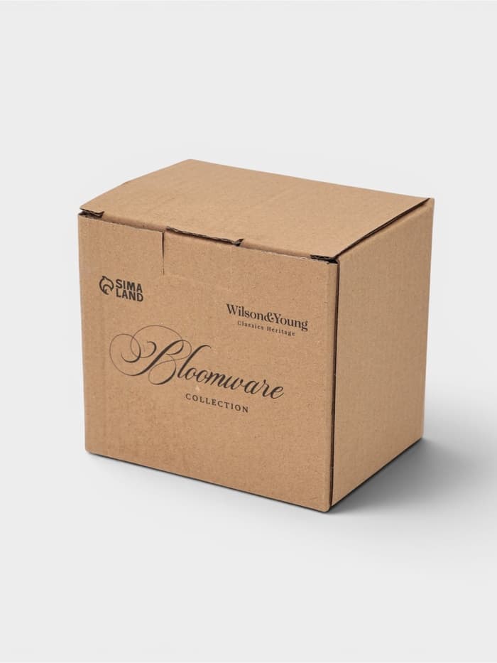 Молочник WY Bloomware, 250 мл, фарфор, белый, зелёный