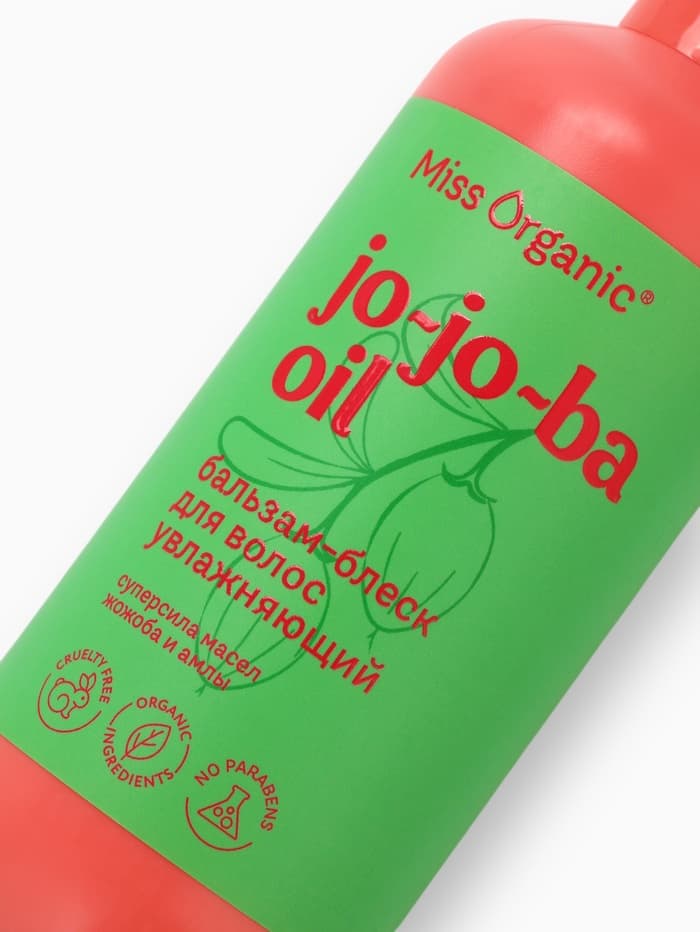 Бальзам-блеск для волос Jo-jo-ba oil, 290 мл, Miss Organic