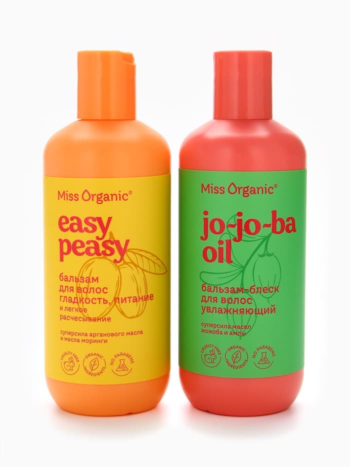 Бальзам-блеск для волос Jo-jo-ba oil, 290 мл, Miss Organic
