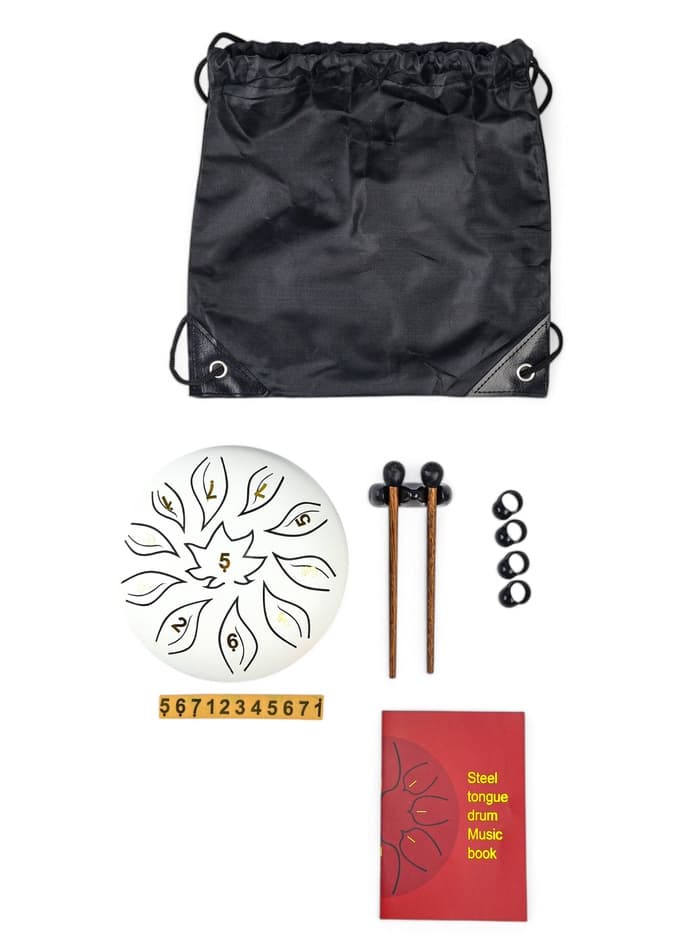 Глюкофон, цветок белый, 11 лепестков, 18×18×11 см