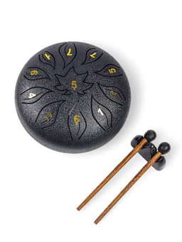 Глюкофон, цветок черный, 11 лепестков, 18×18×11 см