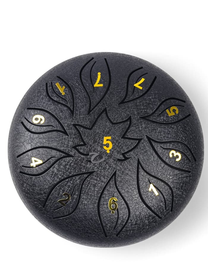 Глюкофон, цветок черный, 11 лепестков, 18×18×11 см