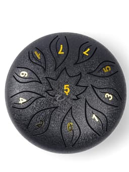 Глюкофон, цветок черный, 11 лепестков, 18×18×11 см