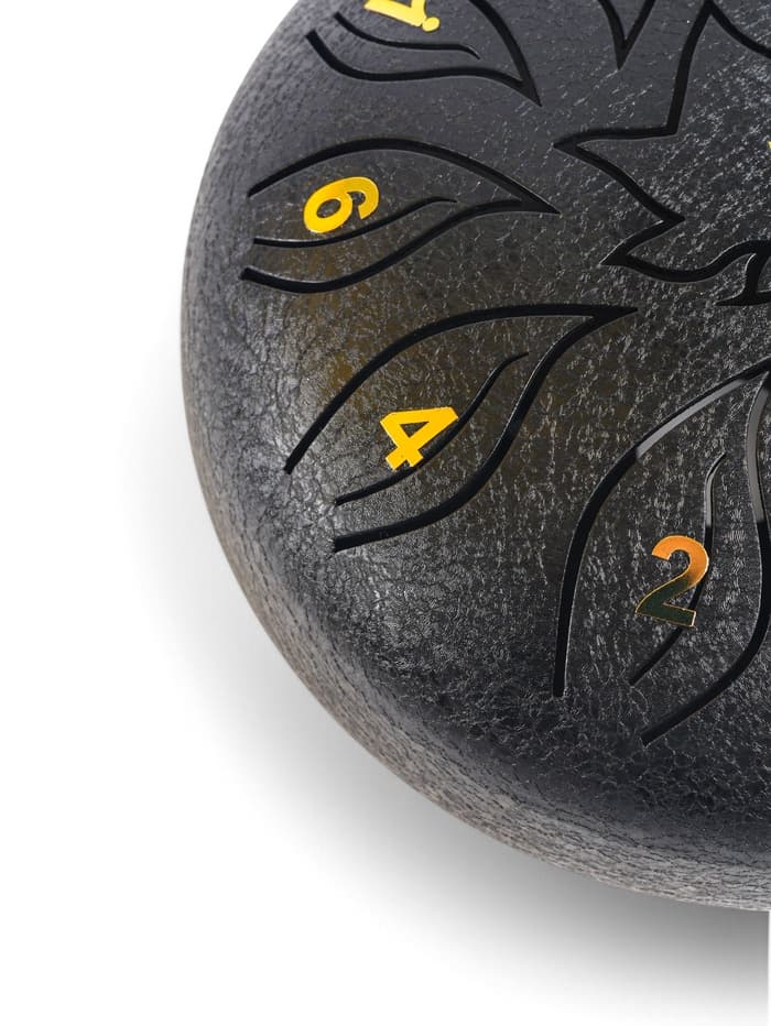 Глюкофон, цветок черный, 11 лепестков, 18×18×11 см