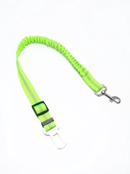 Ремень - поводок безопасности для собак, 50-70×2.5 см, амортизирующий, зелёный