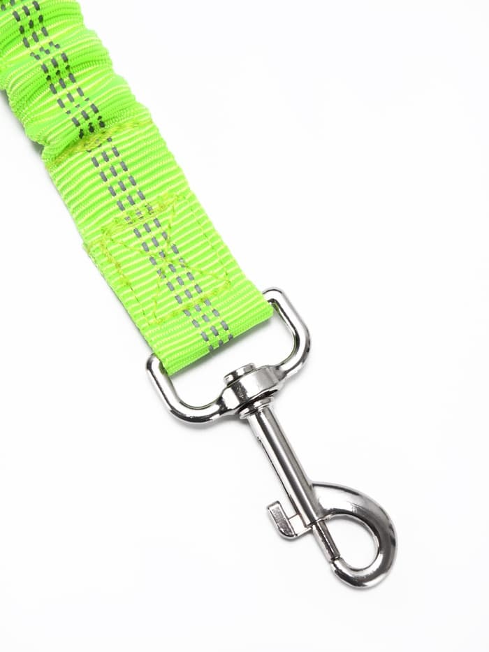 Ремень - поводок безопасности для собак, 50-70×2.5 см, амортизирующий, зелёный