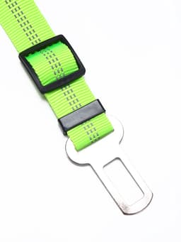 Ремень - поводок безопасности для собак, 50-70×2.5 см, амортизирующий, зелёный