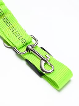 Ремень - поводок безопасности для собак, 50-70×2.5 см, амортизирующий, зелёный