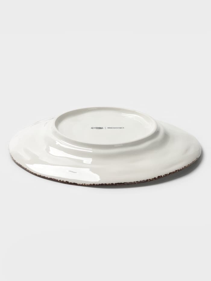 Тарелка Magistro Alpine Frost, d=23.7 см, фарфор, белая