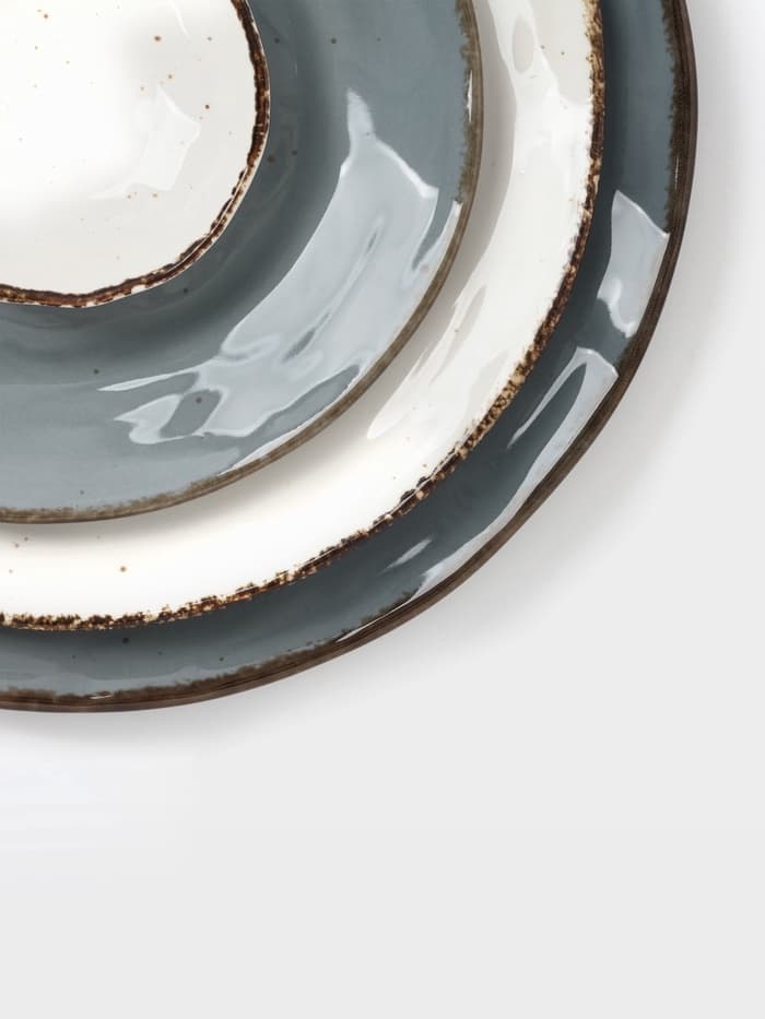 Тарелка Magistro Alpine Frost, d=23.7 см, фарфор, белая