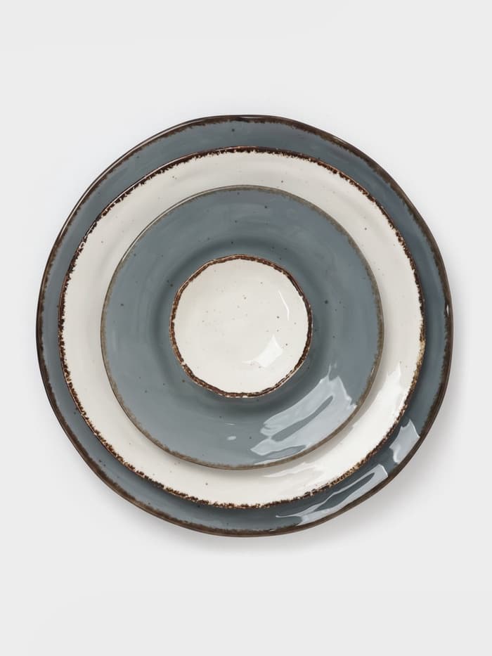 Тарелка Magistro Alpine Frost, d=23.7 см, фарфор, белая