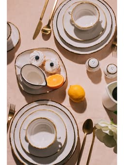 Тарелка Magistro Alpine Frost, d=23.7 см, фарфор, белая