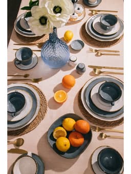 Тарелка Magistro Alpine Frost, d=18 см, фарфор, голубовато-серый