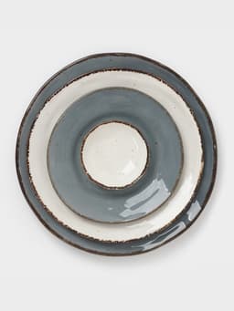 Тарелка Magistro Alpine Frost, d=23.4 см, фарфор, голубовато-серый