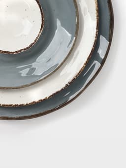 Тарелка Magistro Alpine Frost, d=27.4 см, фарфор, голубовато-серый