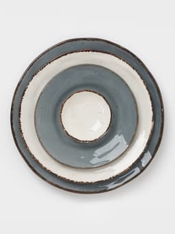 Тарелка Magistro Alpine Frost, d=27.4 см, фарфор, голубовато-серый