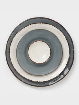 Тарелка глубокая Magistro Alpine Frost, 350 мл, d=23 см, фарфор, голубовато-серый