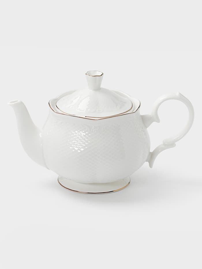 Чайник заварочный WY Empire, 1 л, фарфор, белый