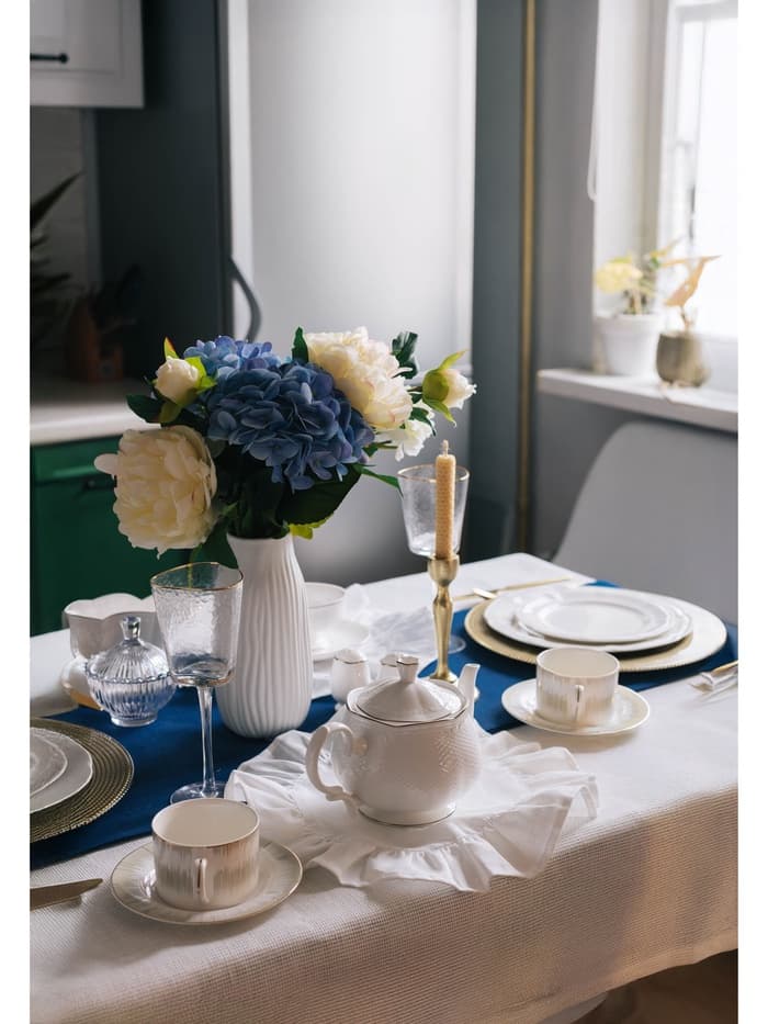 Чайник заварочный WY Empire, 1 л, фарфор, белый