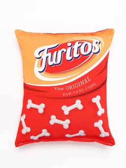 Игрушка текстильная для собак Furitos, 14×17 см, красная