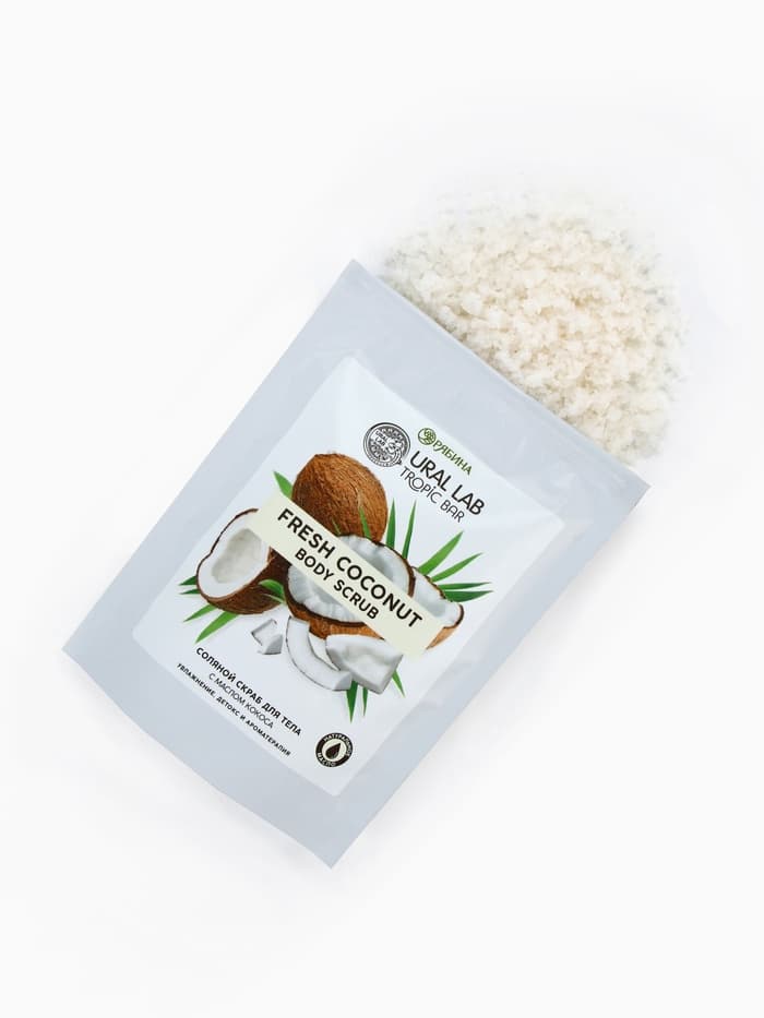 Скраб для тела соляной «Кокос» с маслом кокоса, 250 г, TROPIC BAR