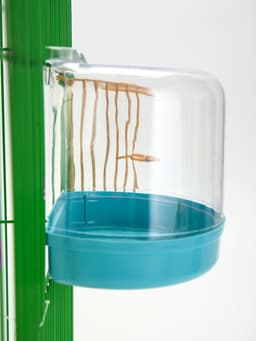 Купалка для птиц, 12×9×11 см, внешняя, бирюзовая