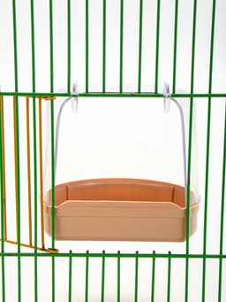 Купалка для птиц, внешняя 12×9×11 см, бежевая