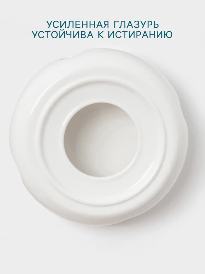 Подставка для подогрева Hanna Knövell, для чайника, d=14 см, фарфор, белая