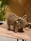 Сувенир плетёный «Свинка», 40×23×33 см, сиграсс