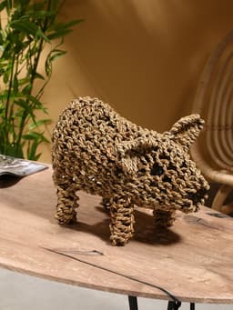 Сувенир плетёный «Свинка», 40×23×33 см, сиграсс