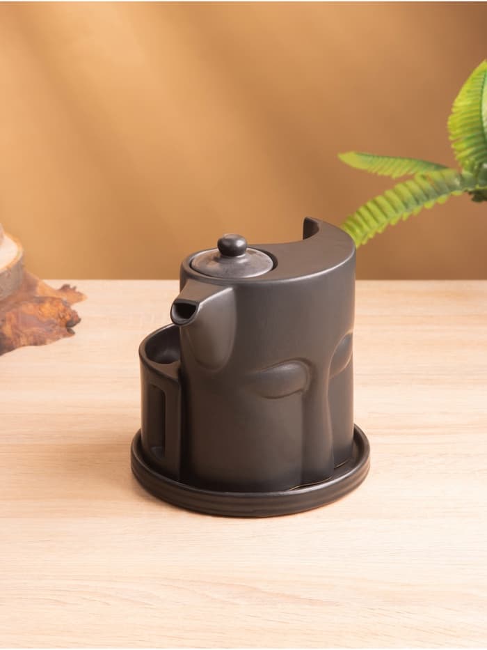 Набор для чаепития «Фантазия», чайник, 2 кружки, керамика