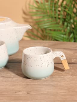 Набор для чаепития «Белые ночи», чайник, 2 кружки, керамика