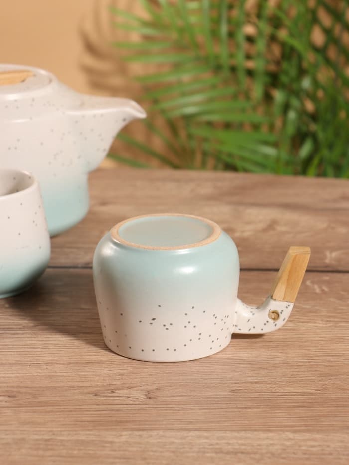 Набор для чаепития «Белые ночи», чайник, 2 кружки, керамика