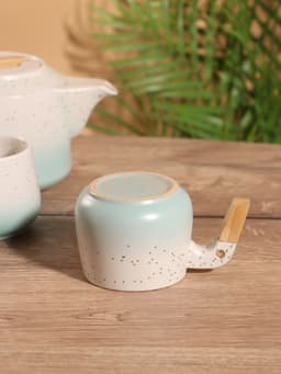 Набор для чаепития «Белые ночи», чайник, 2 кружки, керамика