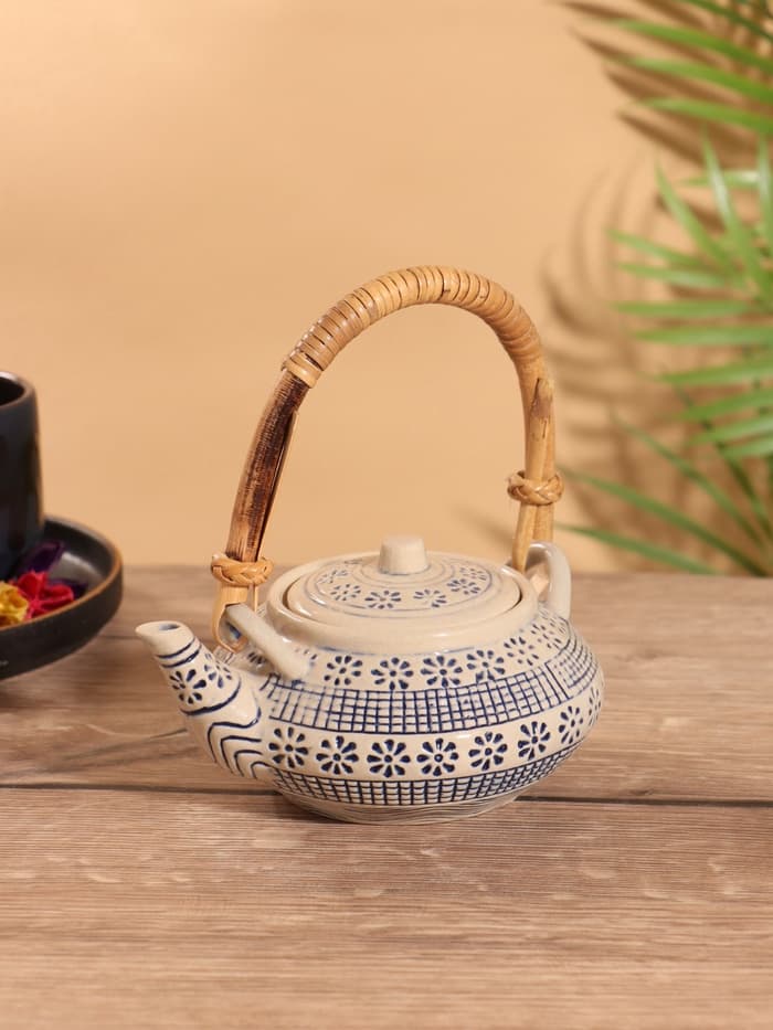 Набор для чаепития «Айша», чайник, 2 пиалы, керамика