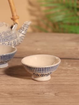 Набор для чаепития «Айша», чайник, 2 пиалы, керамика