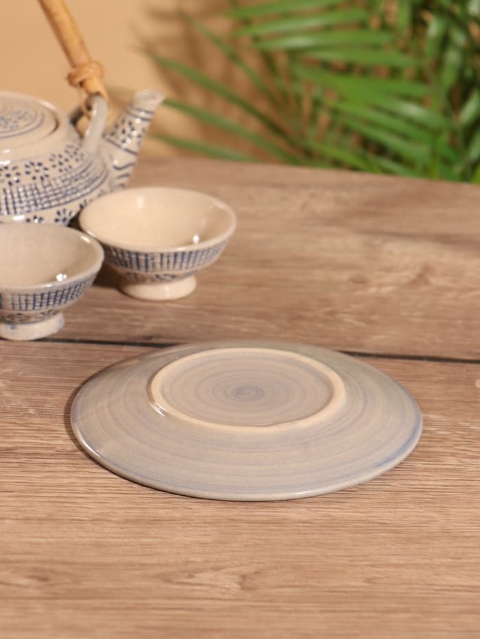 Набор для чаепития «Айша», чайник, 2 пиалы, керамика