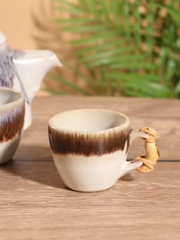 Набор для чаепития «Амина», чайник, 2 кружки, керамика