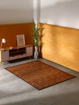 Коврик плетёный из кокосовых листьев, 200×150×0.8 см